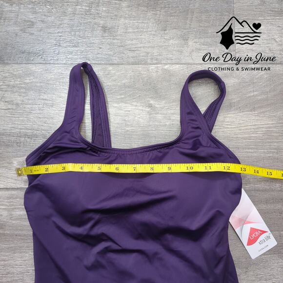 Land's End Square Neck One Piece Swimsuit Size 6 - Picture 5 of 7